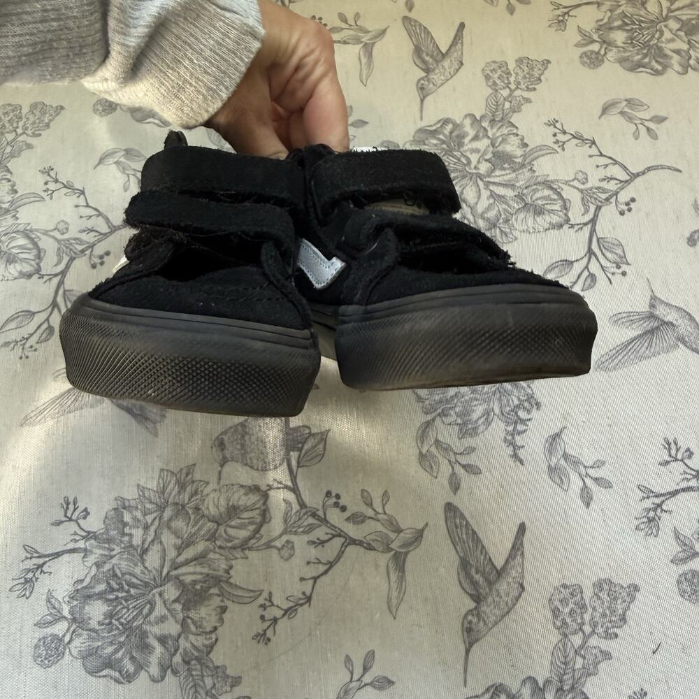 Vans Preschool Toddler Youth Sk8-Mid Reissue V Suede Black Double Strap 10.5 Kid - Picture 5 of 7